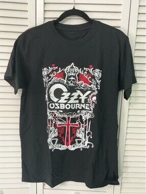 Vintage Mens Unisex Ozzy Osbourne Rock Band Graphic T-Shirt Size Small #297